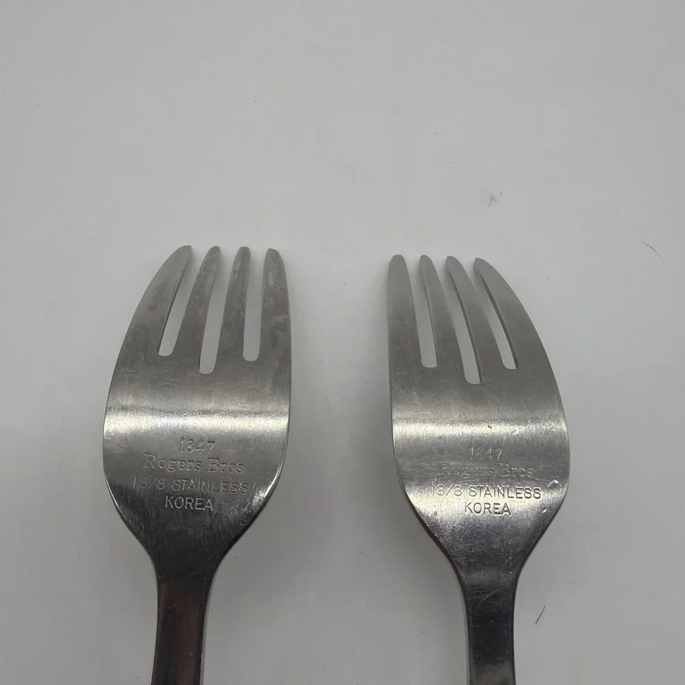 Zia International INSZIA1 Dinner Fork 1847 Rogers Brothers Stainless Steel 2 Lot